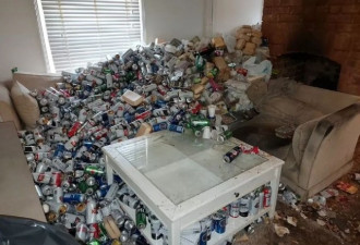 租客一年没交租 留下8000啤酒罐 粪便堆积如山