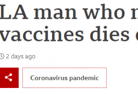 令人唏嘘！男子口出狂言不打疫苗 结果染病身亡