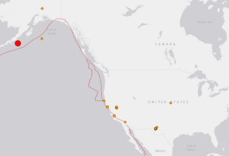 阿拉斯加8.2级强震 90分钟5次余震 发海啸警报