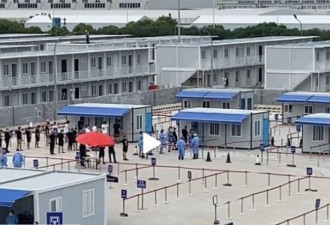 疫情严重？上海浦东机场赶建大量双层隔离病房