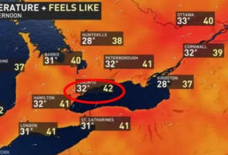 警报！多伦多44℃高温爆表！今年最热的一天