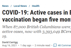 BC省日新增501例，比疫苗接种前还多！