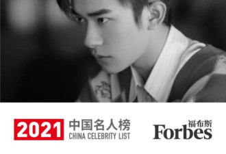 2021福布斯中国名人榜发布：前十均为艺人
