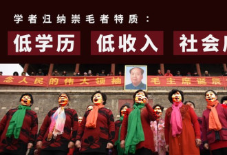 毛泽东逝世45周年 官媒沉默 学者:毛粉大多三低