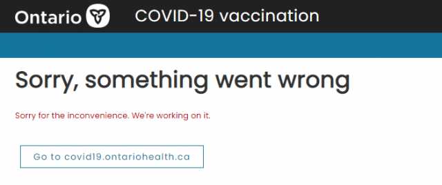 Ontario website to access COVID-19 vaccine receipts temporarily down as certificate program in effect - image