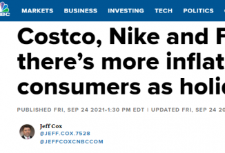 Costco联邦快递和耐克纷纷发警告：物价还得涨