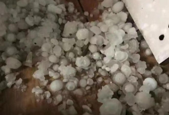 大连突降冰雹有飞机受损 市民：冰雹有鸡蛋大小