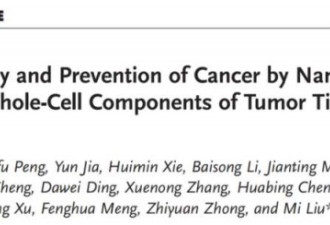 癌细胞重组纳米疫苗受试小鼠肺癌预防痊愈