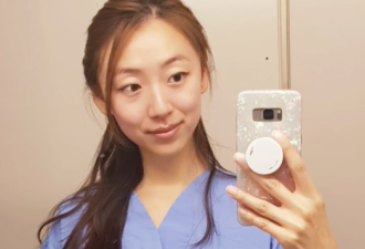 加拿大华裔女护士手撕反疫苗海报被骂回中国去