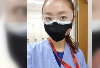 加拿大华裔女护士手撕反疫苗海报被骂回中国去