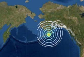 美国阿拉斯加沿海一带发生6.9级地震