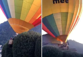 不好了！搭载游客的热气球撞向了博物馆！