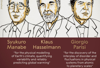 诺贝尔物理学奖揭晓3科学家 &quot;随机现象&quot;变可能