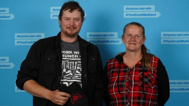 B.C. lottery winners Carmen and Clinton Crossman are seen in a photo provided by BCLC.