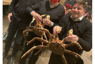 多伦多市长到中餐厅为儿子庆生 3人吃2只帝王蟹