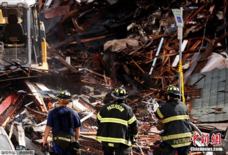 美国新泽西州瓦斯爆炸 多处房屋炸毁 现场惨烈