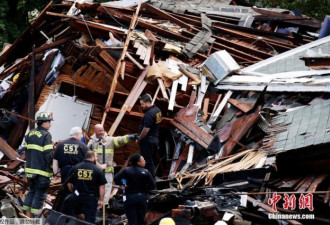 美国新泽西州发生爆炸 多处房屋遭炸毁