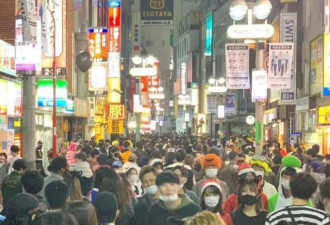 日万圣节“百鬼夜行”涩谷出动警察驱离狂欢人