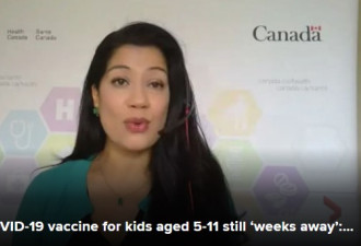 加拿大预计最快本月中旬为儿童打疫苗