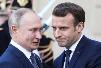 马克龙喊话普京：法国准备捍卫乌克兰领土完整