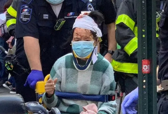 列车进站时亚裔女子被推下站台，瞬间头破血流