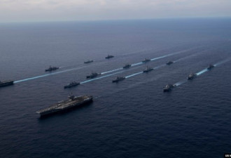 五国34舰联合军演：战争感迫近 封锁中国