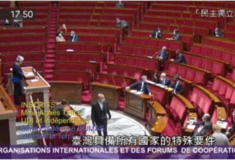 法共也放弃反对 法国民议会通过挺台议案