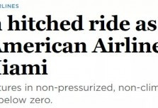 男子抓飞机起落架偷渡美国竟然成功了！