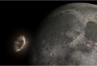 极其壮观 小行星撞月球画面曝光
