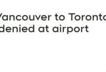 因一个疏忽 安省一家人返多伦多被拒绝登机