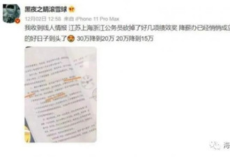 中国多省公务员降薪，苦日子真要来了？