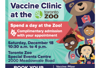 本周六儿童接种疫苗可免费参观动物园
