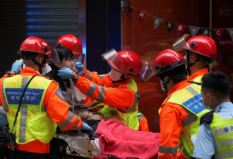 香港铜锣湾世贸中心发生火灾，致5人受伤