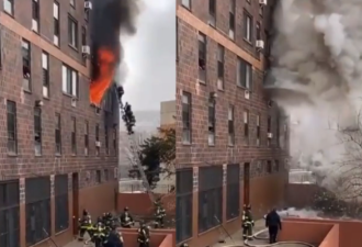 突发：纽约公寓爆发火灾致19死 包括9名孩童