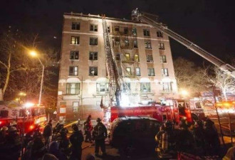纽约大火17死 为受灾户提供200万救济金
