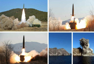 朝鲜两枚战术导弹精准击中 现场画面曝光