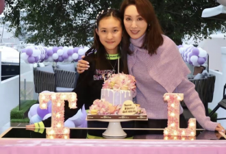 郭可盈林文龙为12岁女儿庆生，豪办户外派对