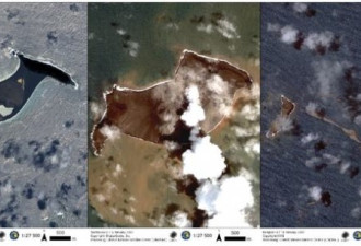 汤加发生火山喷发的岛屿被&quot;炸飞&quot;所剩无几？