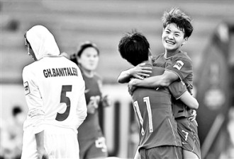 亚洲杯中国女足7：0大胜伊朗 提前出线