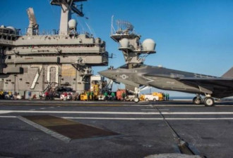F-35C战机坠入南海 美海军迅速展开回收作业