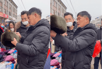 大衣哥朱之文买年货被围观 粉丝抢着付钱
