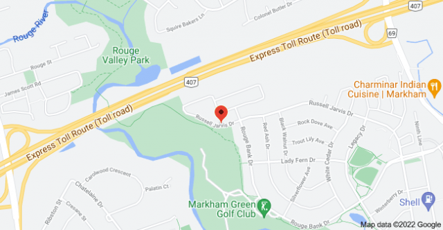 Map of Purple Finch Rd & Russell Jarvis Dr, Markham, ON L3S 4L3