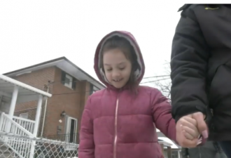 多伦多6岁女孩被校车遗落：大雪中步行回家