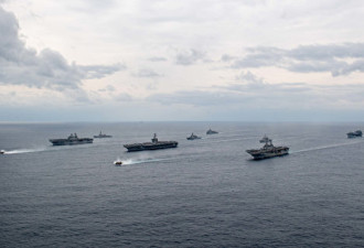 美日舰队海上军演拒止 对中放强烈信号