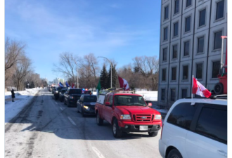 渥太华反抗议者占领路口 阻止车队进入国会山