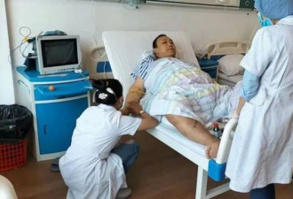 中国小伙每1个月被抽3瓶血 针眼密密麻麻