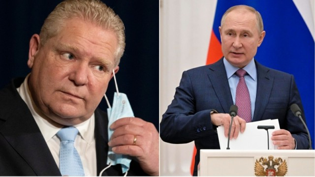 Premier Doug Ford calls Russian President Vladimir Putin a 