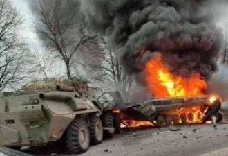 乌克兰摧毁15辆俄军坦克！车体变一团火球