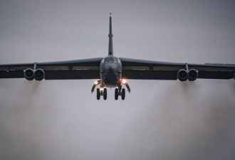 美B-52轰炸机在乌克兰邻国联合演习