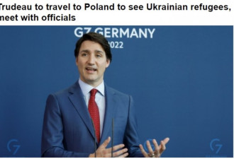 杜鲁多专程抵波兰看望乌克兰难民